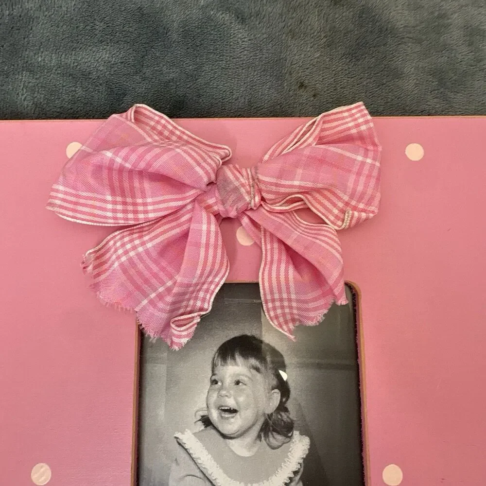 Wooden Big Sister Picture Frame Ribbit-Ribbit Pink 3x4